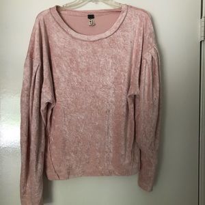 Free People Crushed Velvet top